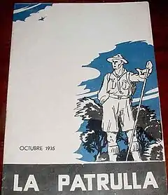 Una portada de la revista La Patrulla, octubre de 1935.