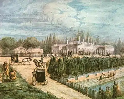 El canal artificial en tiempos de Rosas (1850)