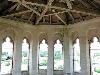 Belvedere en la última planta  de la torre oriental