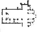 Planta del templo de Jean-Auguste Brutails