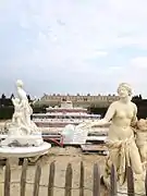 Copia de la estatua de Latona antes su reubicación en abril de 2015.