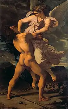 Jacob luchandocon el Ángel, 1853.