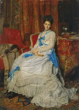 Josefa Manzanedo e Intentas, luego II marquesa de Manzanedo, por Jean-Louis-Ernest Meissonier (legado Ramón de Errazu).