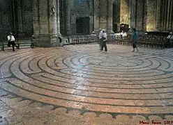 Laberinto de la catedral de Chartres.