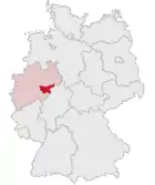 Localización del distrito Hochsauerland en Alemania