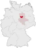 Lage des Ohrekreises in Deutschland