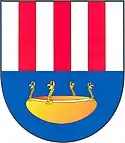 Escudo municipal de Lahošt'znak, distrito Teplice, en la República Checa.