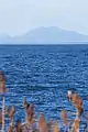 Vista desde Inashiki del lago Kasumigaura y el monte Tsukuba.