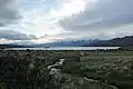 Vista del lago Viedma desde la orilla oeste.