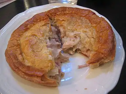 Pie de pollo y cordero