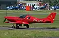 Lancair 360 (PH-JPR) en el Aeropuerto Internacional de Bournemouth.