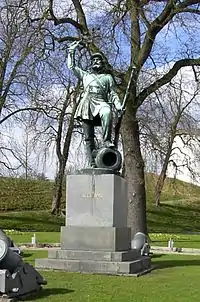 Monumento al Landsoldaten (Soldado de infantería) en Dinamarca.