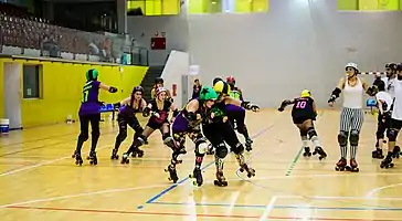  Partido de exhibición del equipo Las Palmas Roller Derby.