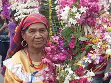 Señora indígena en Panchimalco