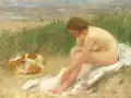 Laurits Tuxen - Efter badet, Skagen - 1908
