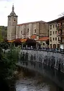 Río Agauntza e Iglesia de San Miguel