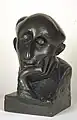 Chana Orloff, El pintor judío, París, siglo XX, bronce patinado, 35,5 x 21,5 x 31 cm, Museo de arte e historia del judaísmo, París.