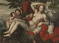 Leda y el cisne, de Georg Pencz (donación de Manuel González López).