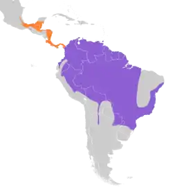 Distribución geográfica del mosquero pirata.