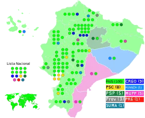 Elecciones legislativas de Ecuador de 2013