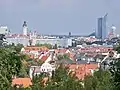 El skyline de Leipzig, dominado por City-Hochhaus