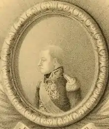 Retrato de perfil del general Leite Sousa