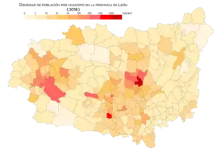 Densidad de población (2018)