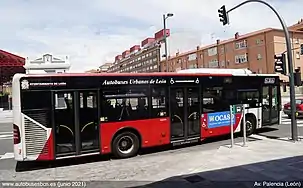 Línea 10 en la Estación Adif de León, junio 2021