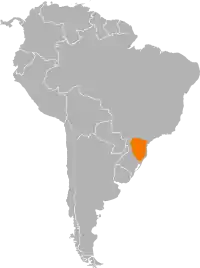 Distribución geográfica de la especie