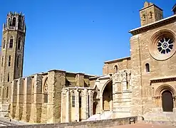 Exterior de la catedral de Lérida.