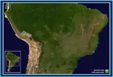 Mapa de distribución de Lestoros inca