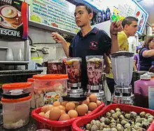 Levantón andino en un mercado de Mérida.