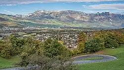 Vista de Vaduz desde el Castillo.