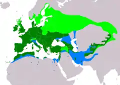 Distribución de Linaria cannabina