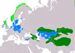 Distribución de Linaria flavirostris