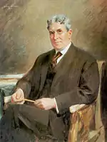 Retrato de Lindley Miller Garrison (en) , 46º secretario de Guerra de EEUU. (1917)