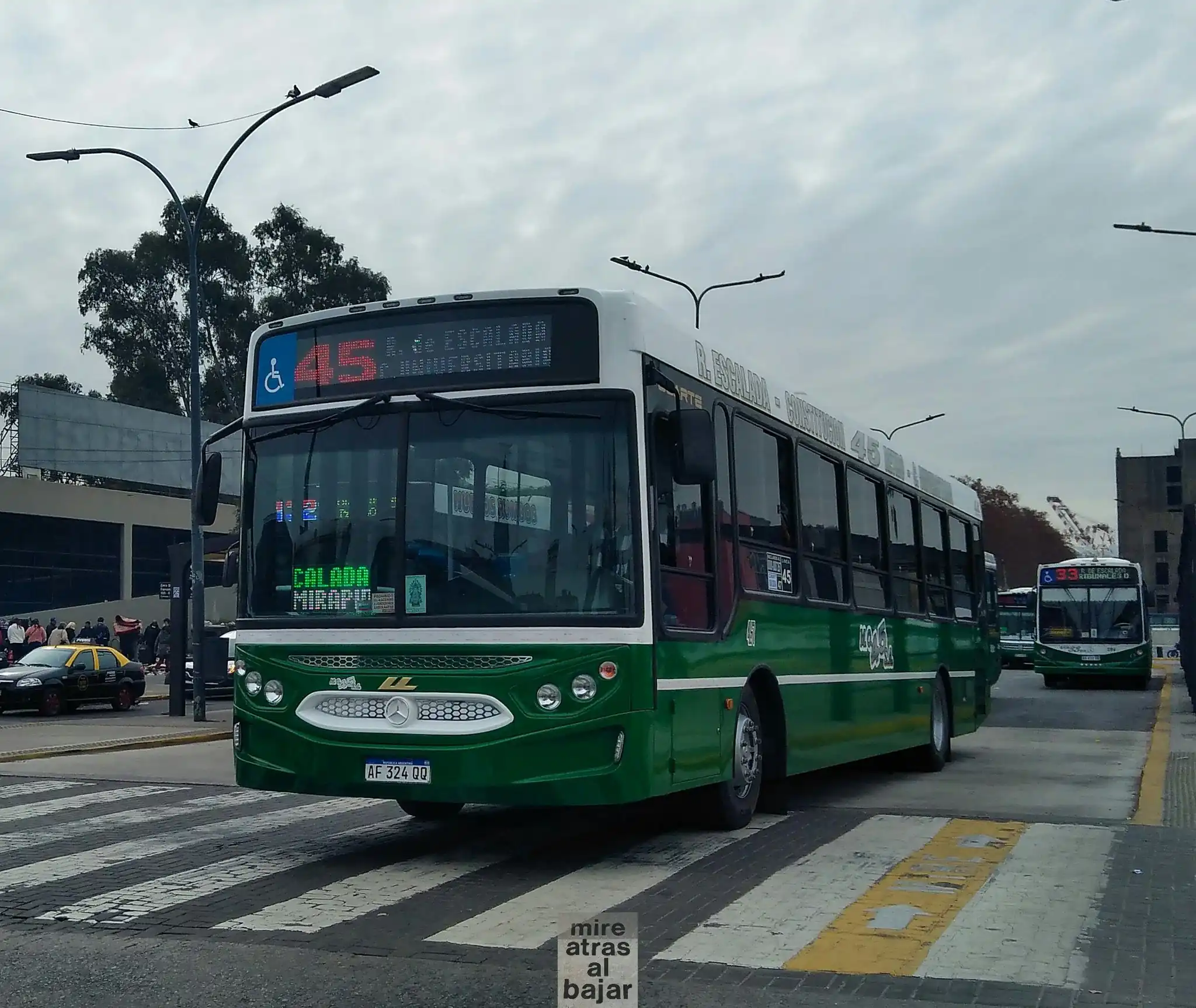 Colectivo de La Línea 45.