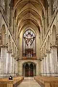 Interior de la catedral, hacia el oeste