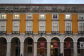 Arcadas en la Praça do Comércio.