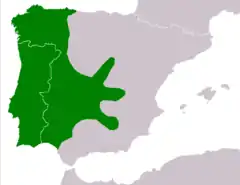 Distribución del Tritón ibérico