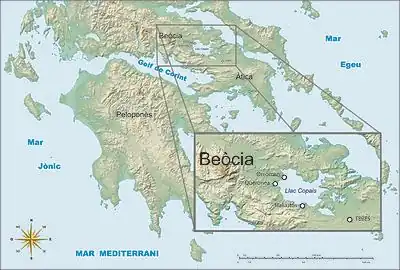 Localización de las Equínadas en el mar Jónico