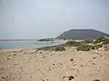 Playa de la Concha en la Isla de Lobos