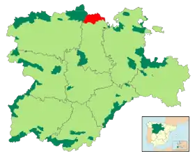 Localización del parque en Castilla y León