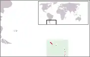 Localización de las islas Georgias del Sur (incluye las islas Sandwich del Sur)