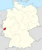 Lage des Kreises Euskirchen in Deutschland