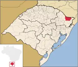 El municipio de Bom Jesus, donde fue colectado el tipo de la especie.