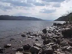 Lago Ness hacia el sur, imagen tomada en mayo de 2006.