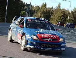 Sebastien Loeb en el Rally de Finlandia de 2006.