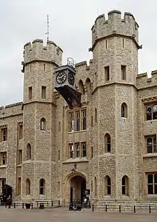 Jewel house (casa de las joyas) de la Torre de Londres.