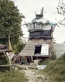 Torre de vigilancia del ZAD de Notre Dame des Landes